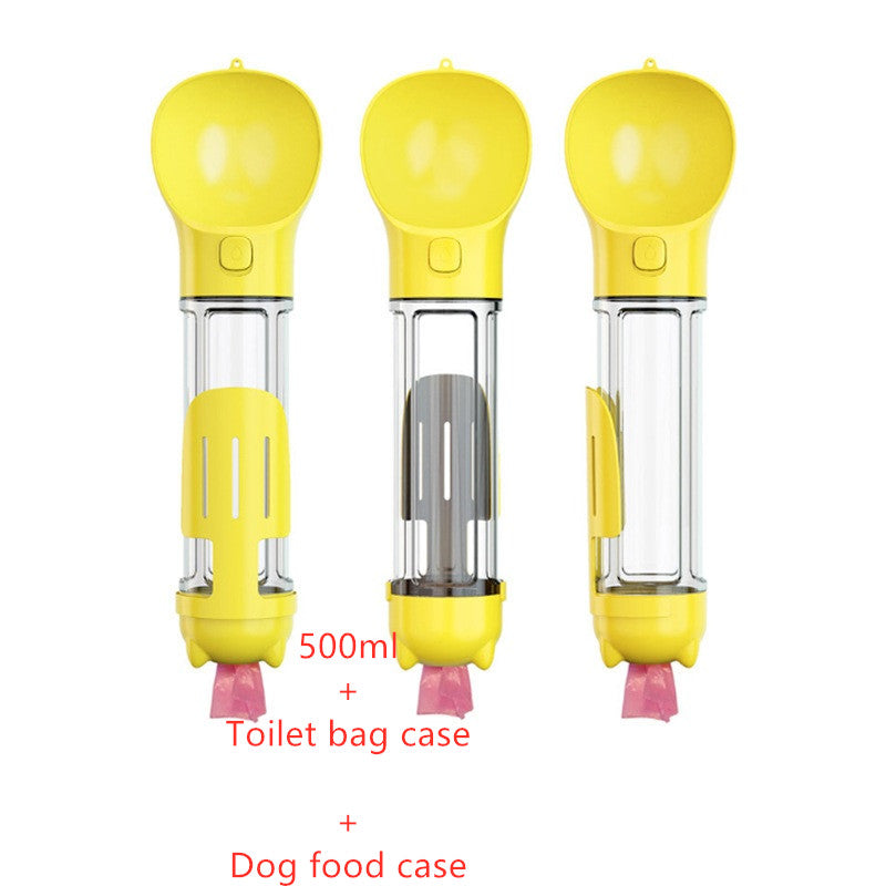 Dog Water Cup Drinking Food Garbage Bag Three-in-one Portable Small Multi-functional Pet Cups Pets Supplies