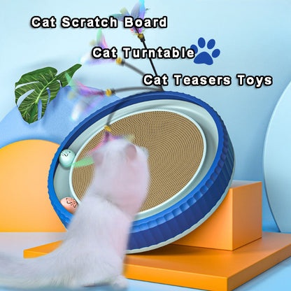 Round Cat Scratching Board Wear-resistant Anti-scratch Claw Grinder Furniture Protector Pet Products