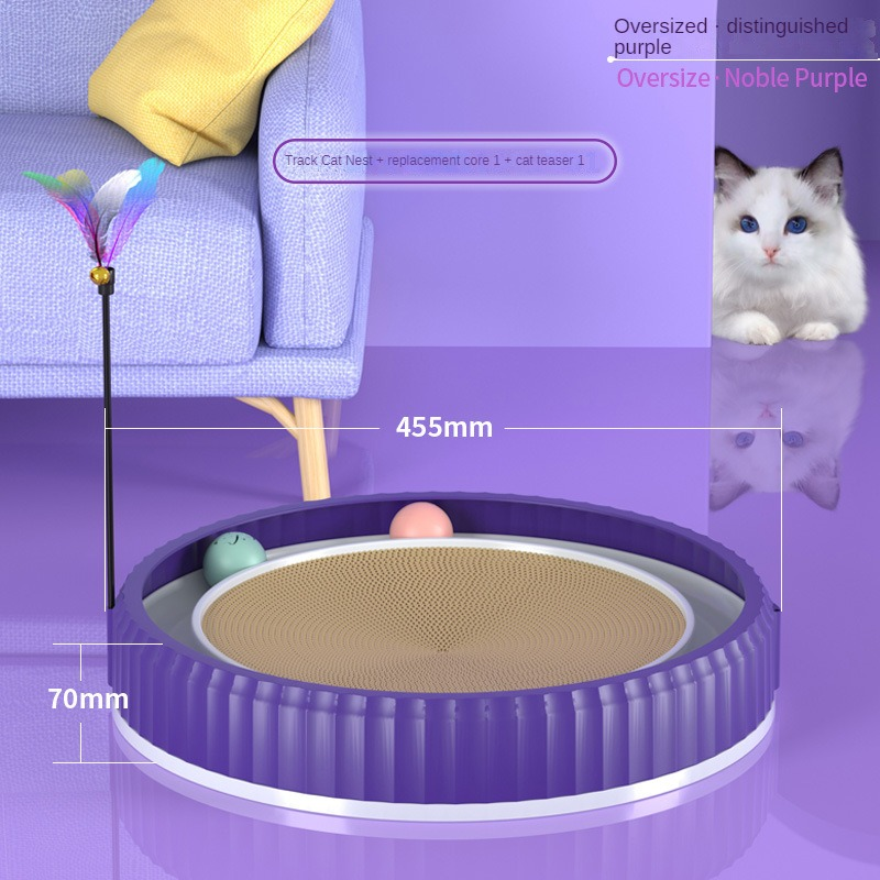 Round Cat Scratching Board Wear-resistant Anti-scratch Claw Grinder Furniture Protector Pet Products
