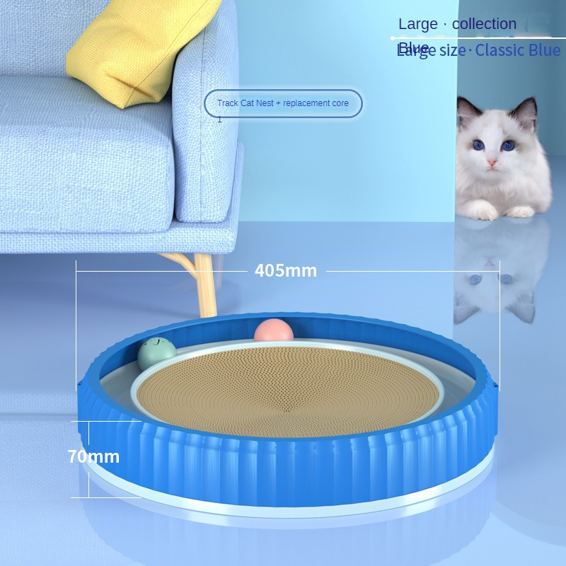 Round Cat Scratching Board Wear-resistant Anti-scratch Claw Grinder Furniture Protector Pet Products