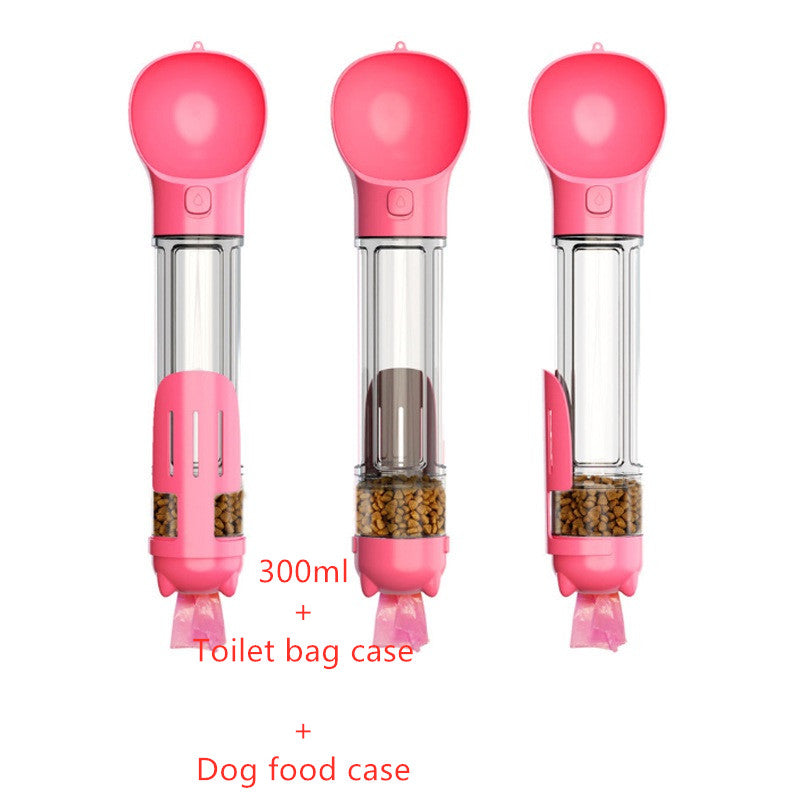 Dog Water Cup Drinking Food Garbage Bag Three-in-one Portable Small Multi-functional Pet Cups Pets Supplies