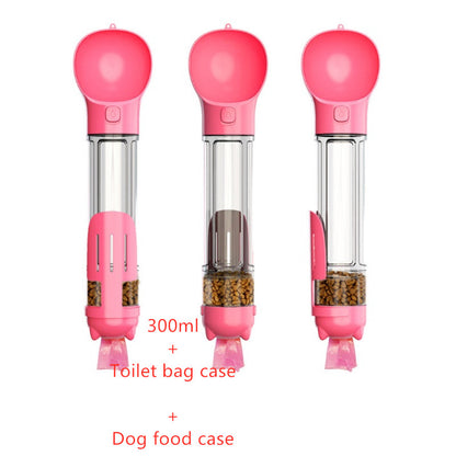 Dog Water Cup Drinking Food Garbage Bag Three-in-one Portable Small Multi-functional Pet Cups Pets Supplies