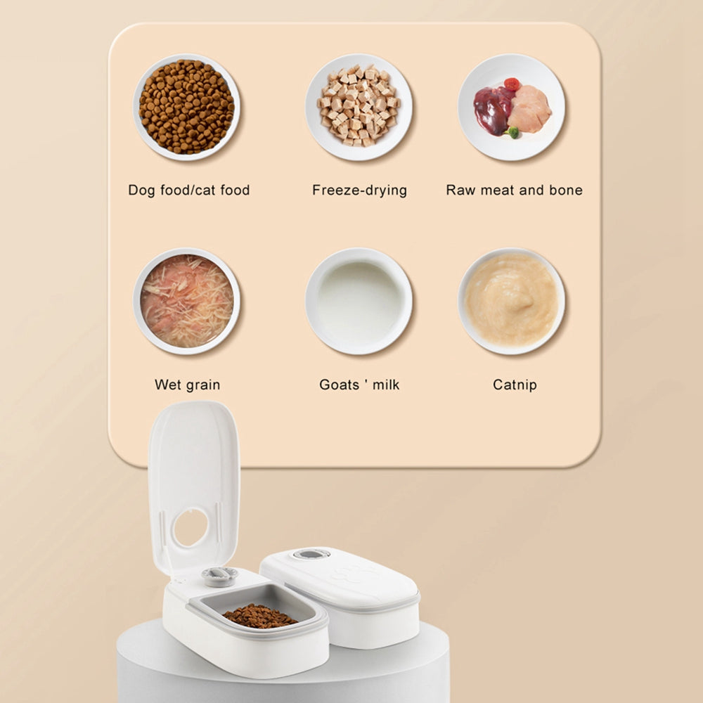 Automatic Pet Feeder Smart Pet Feeder For Cats Dogs Timer Stainless Steel Bowl Auto Dog Cat Pet Feeding
