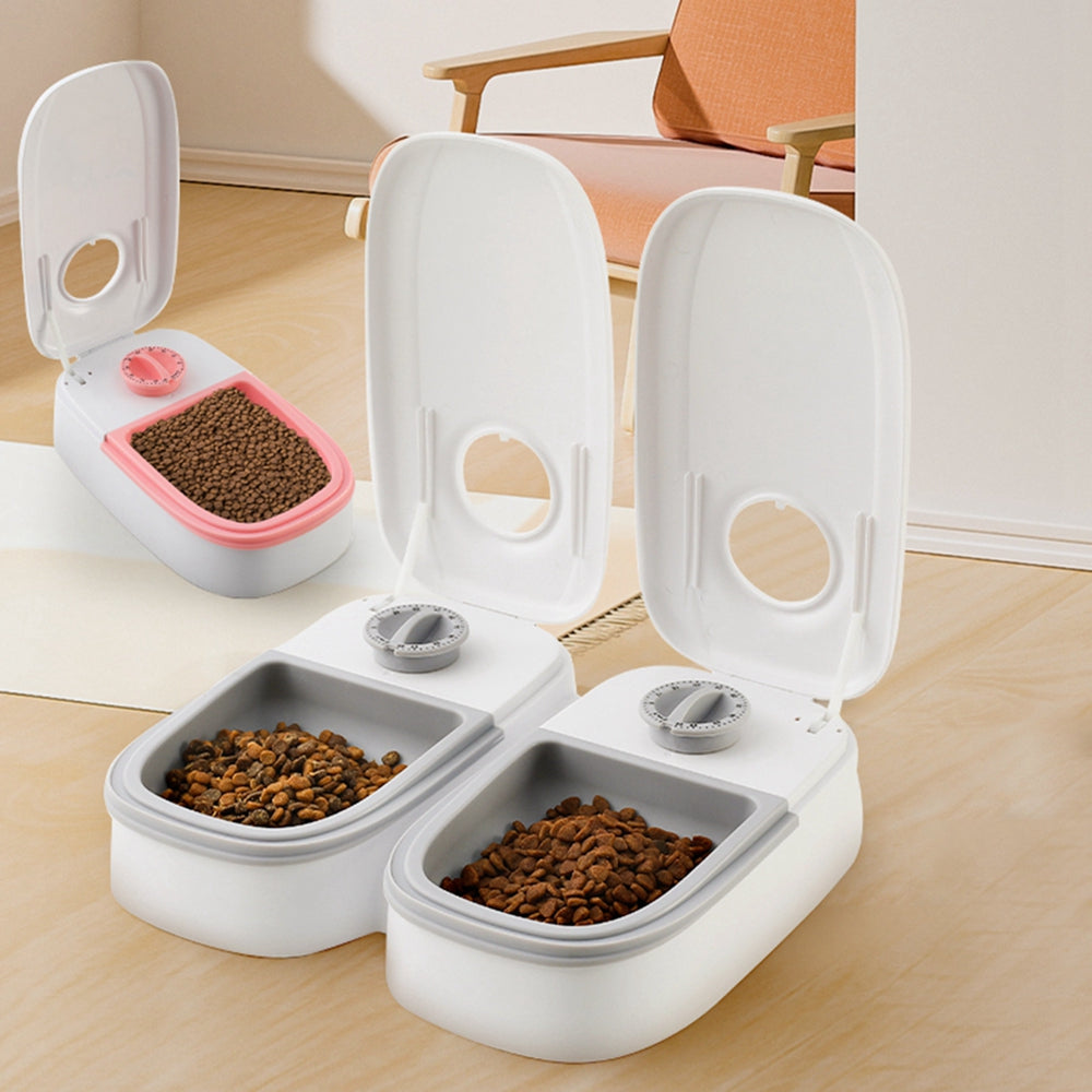 Automatic Pet Feeder Smart Pet Feeder For Cats Dogs Timer Stainless Steel Bowl Auto Dog Cat Pet Feeding