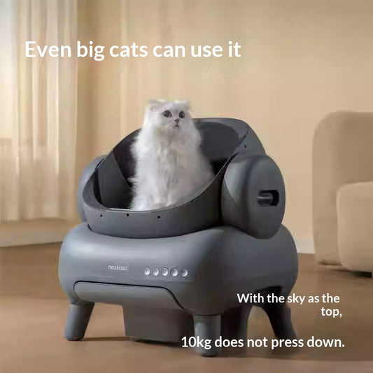 Open-Top Self-Cleaning Smart Litter Box