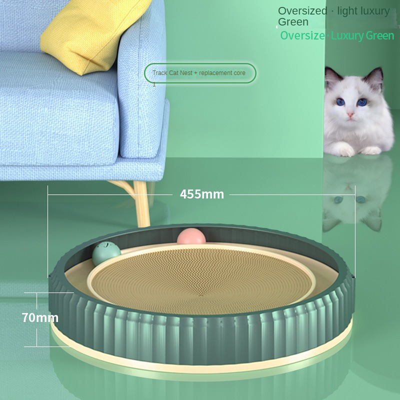 Round Cat Scratching Board Wear-resistant Anti-scratch Claw Grinder Furniture Protector Pet Products