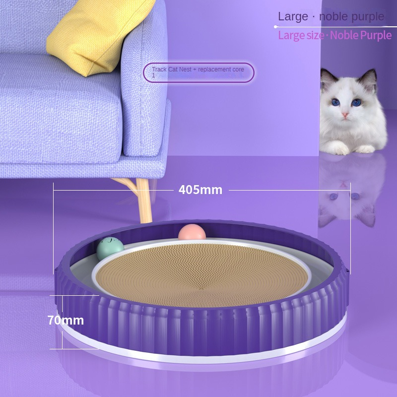 Round Cat Scratching Board Wear-resistant Anti-scratch Claw Grinder Furniture Protector Pet Products
