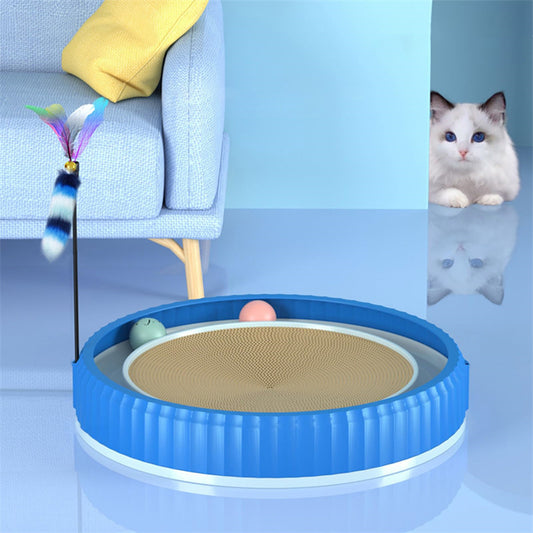 Round Cat Scratching Board Wear-resistant Anti-scratch Claw Grinder Furniture Protector Pet Products