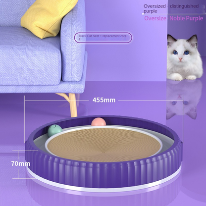 Round Cat Scratching Board Wear-resistant Anti-scratch Claw Grinder Furniture Protector Pet Products