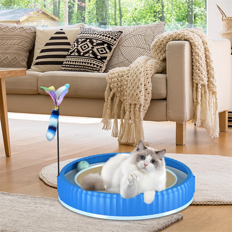 Round Cat Scratching Board Wear-resistant Anti-scratch Claw Grinder Furniture Protector Pet Products