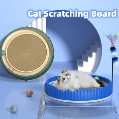 Round Cat Scratching Board Wear-resistant Anti-scratch Claw Grinder Furniture Protector Pet Products