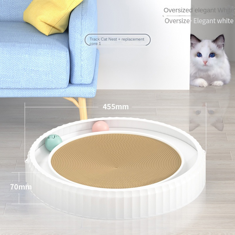Round Cat Scratching Board Wear-resistant Anti-scratch Claw Grinder Furniture Protector Pet Products
