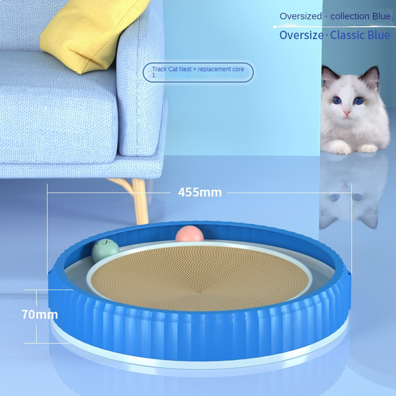 Round Cat Scratching Board Wear-resistant Anti-scratch Claw Grinder Furniture Protector Pet Products