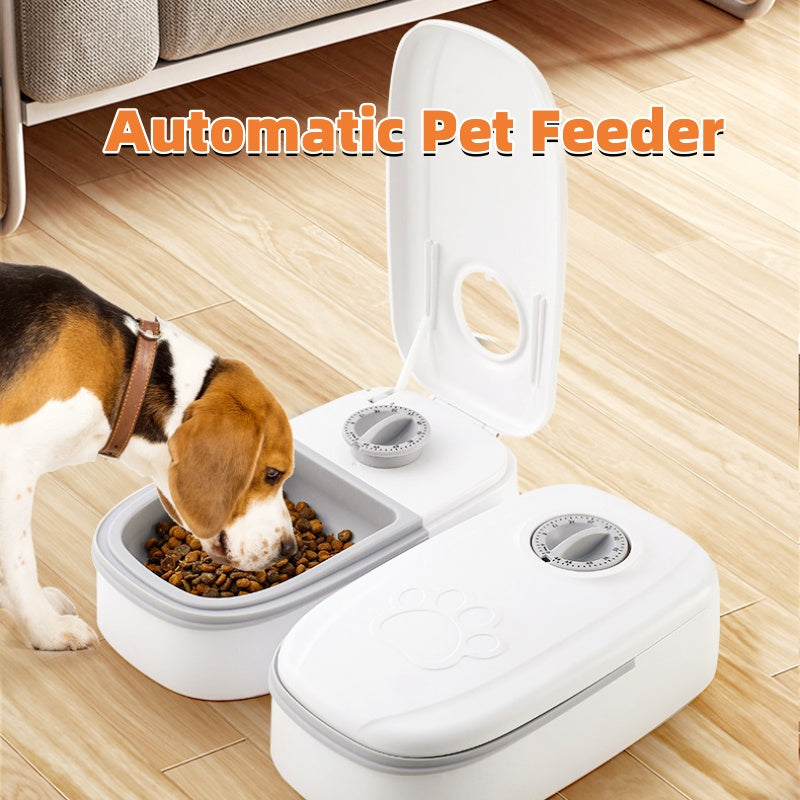 Automatic Pet Feeder Smart Pet Feeder For Cats Dogs Timer Stainless Steel Bowl Auto Dog Cat Pet Feeding
