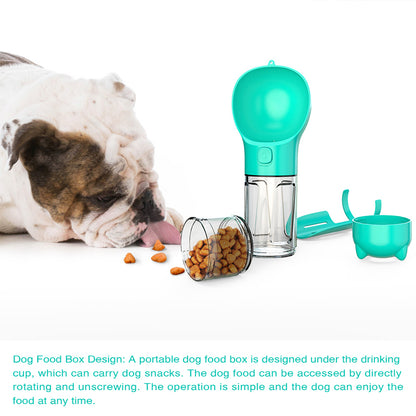 Dog Water Cup Drinking Food Garbage Bag Three-in-one Portable Small Multi-functional Pet Cups Pets Supplies