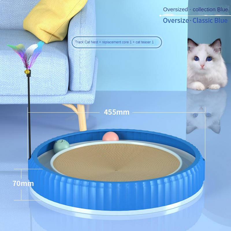 Round Cat Scratching Board Wear-resistant Anti-scratch Claw Grinder Furniture Protector Pet Products
